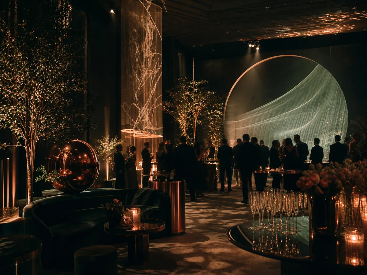 Immersive Eventlounge mit Projektionen und besonderem Markenmoment