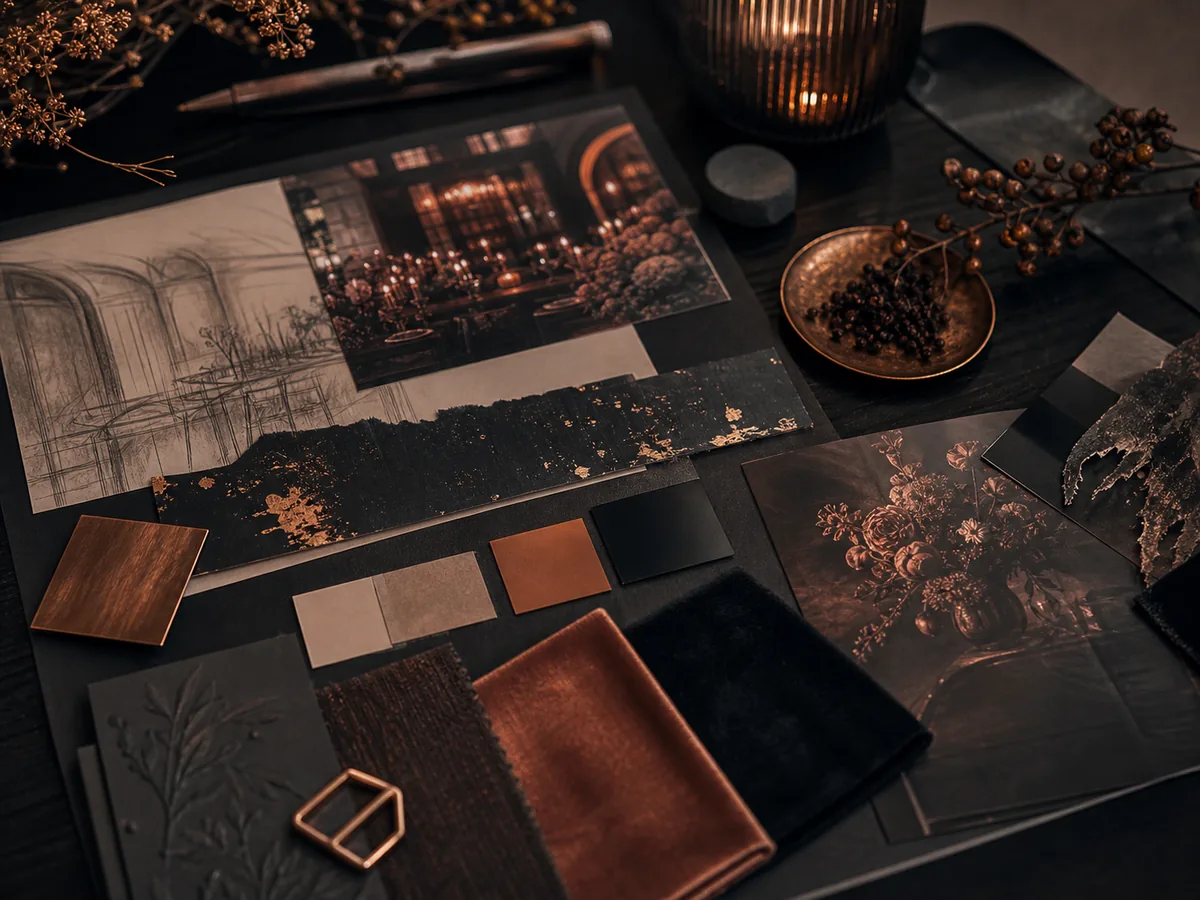Individuelles Eventkonzept mit Materialien und Moodboard
