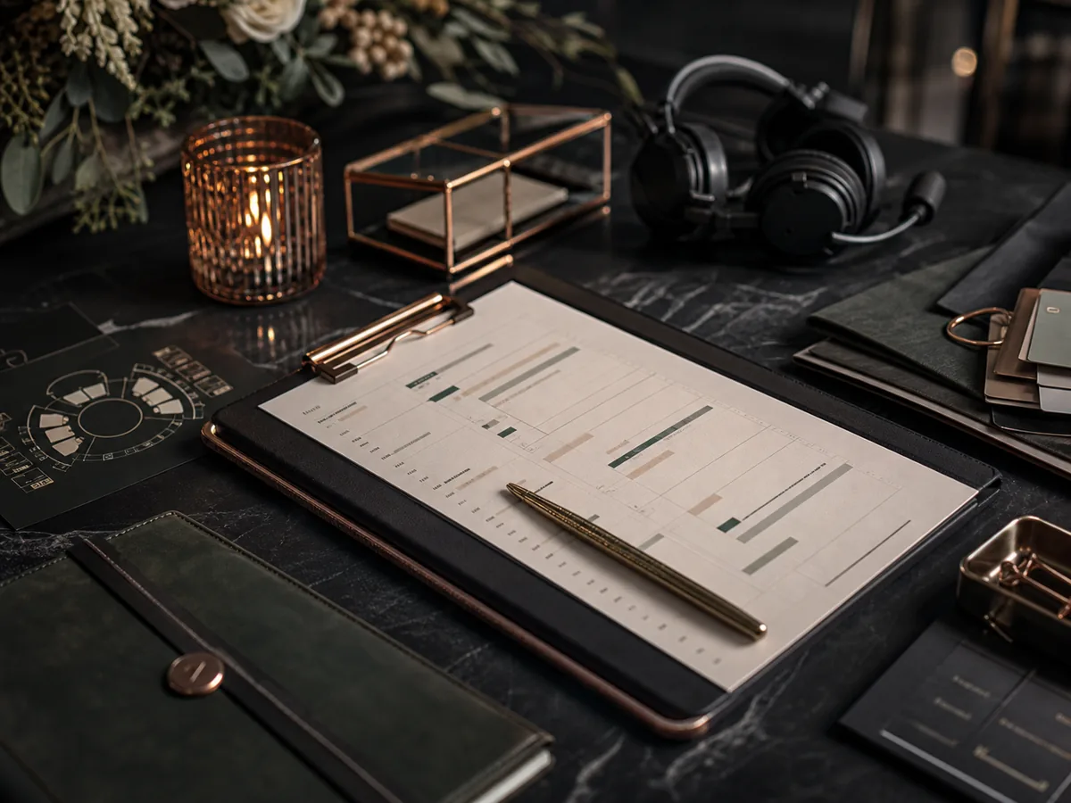 Professionelle Eventplanung mit Ablaufplan, Karten und Koordinationsdetails